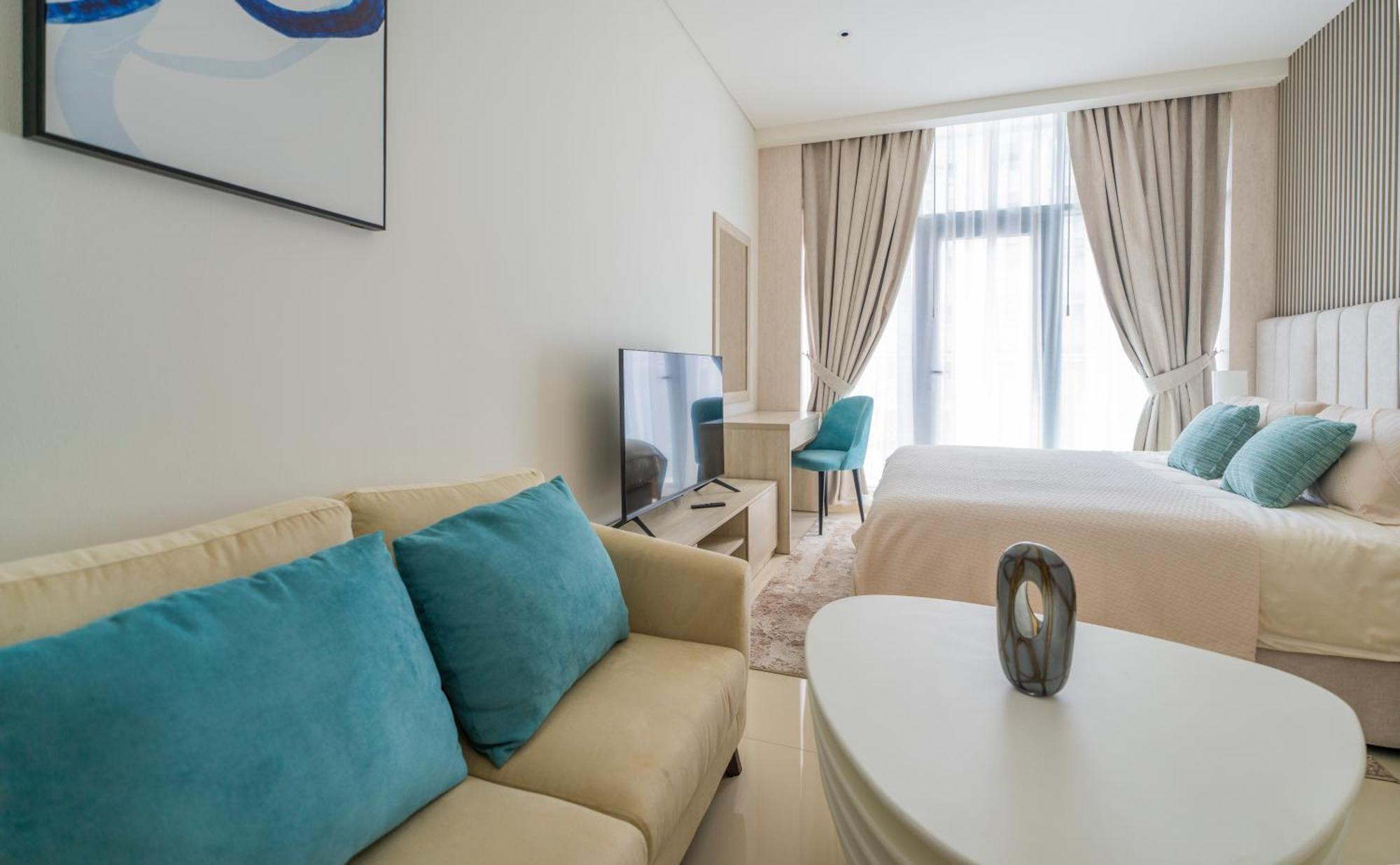 Studio With Pool And Private Beach Access On Palm Jumeirah 두바이 외부 사진