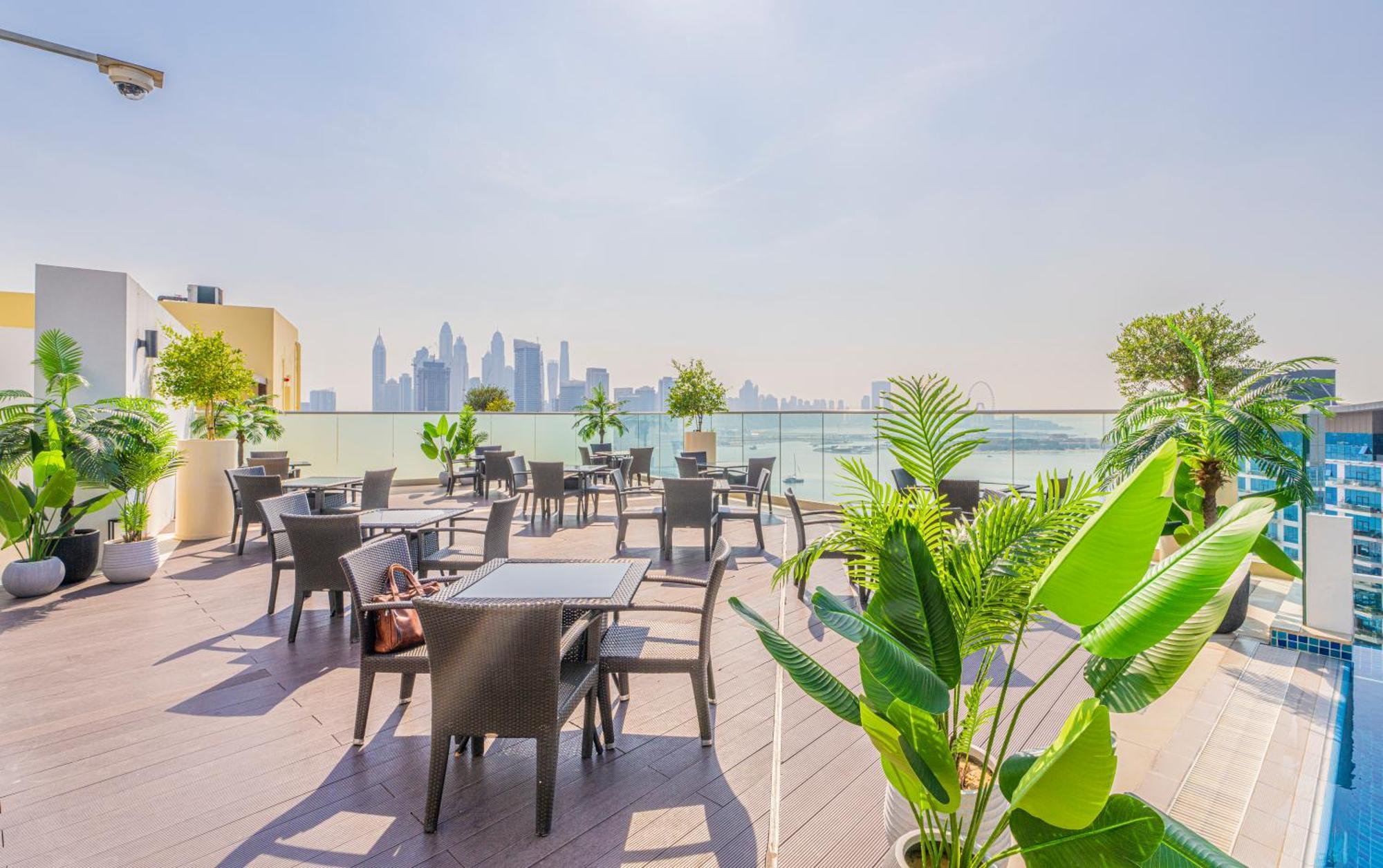 Studio With Pool And Private Beach Access On Palm Jumeirah 두바이 외부 사진